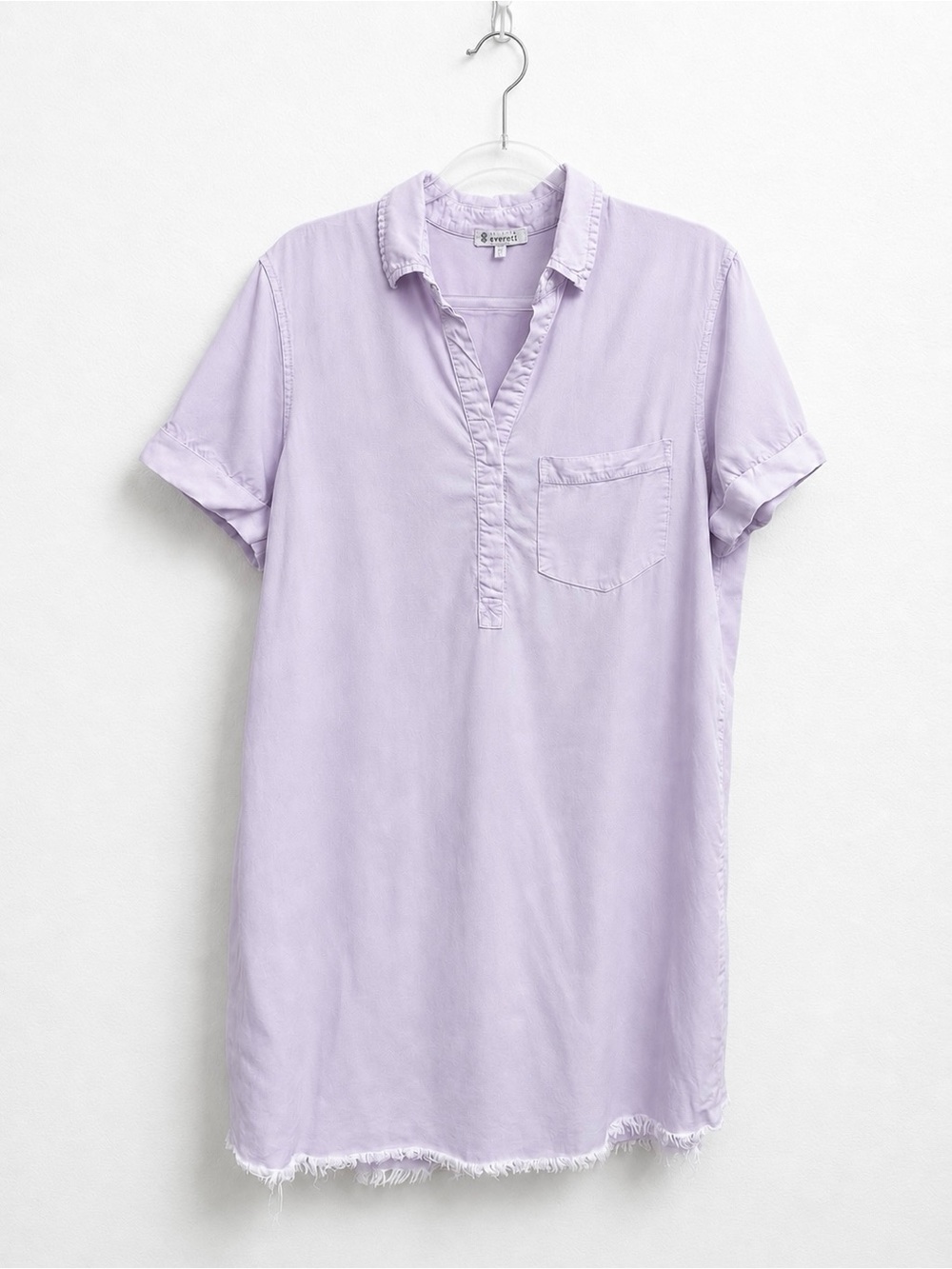 Veveret Lavender Tencel Shirt Dress